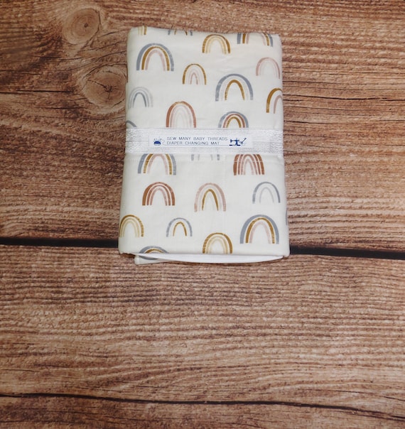 Travel baby changing mat/baby changing pad/quilted/XL 19 x 27 inches  long/diaper clutch/baby shower gift/waterproof/wipeable/extra-large