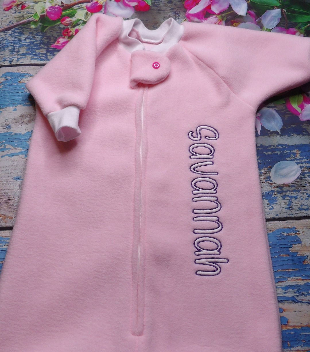 Personalized Fleece Baby Sleeping Bag/baby Sleep Sack/infant Sleep Sack