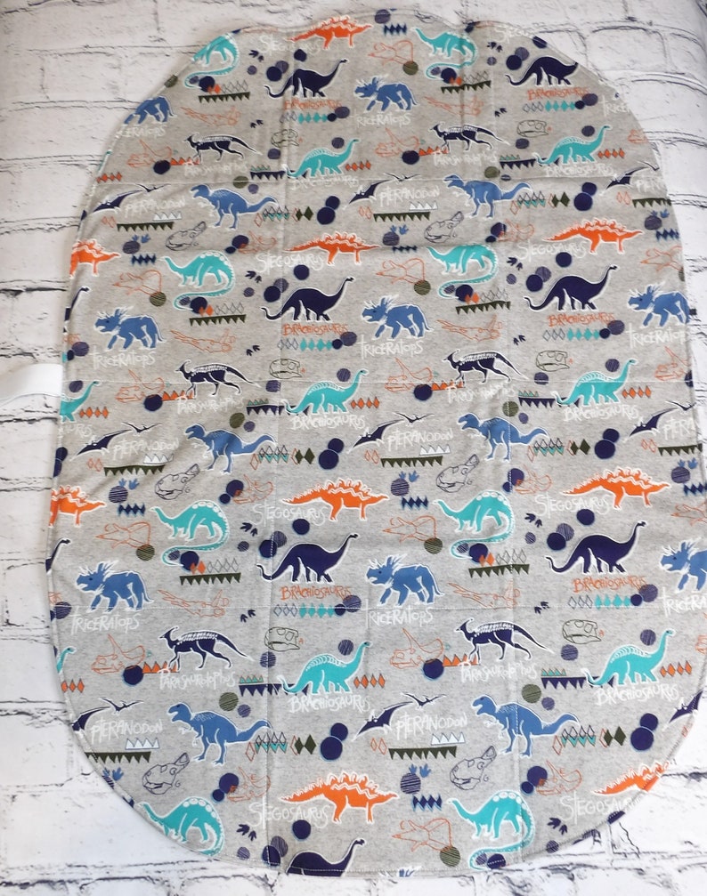 Travel baby changing mat/baby changing pad/quilted/XL 19 x 27 inches long/diaper clutch/baby shower gift/waterproof/wipeable/extra-large image 5