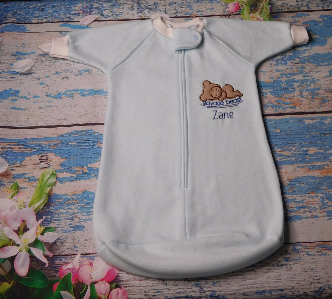 Personalized Fleece Long Sleeve Baby Sleeping Bag/baby Sleep Sack/baby