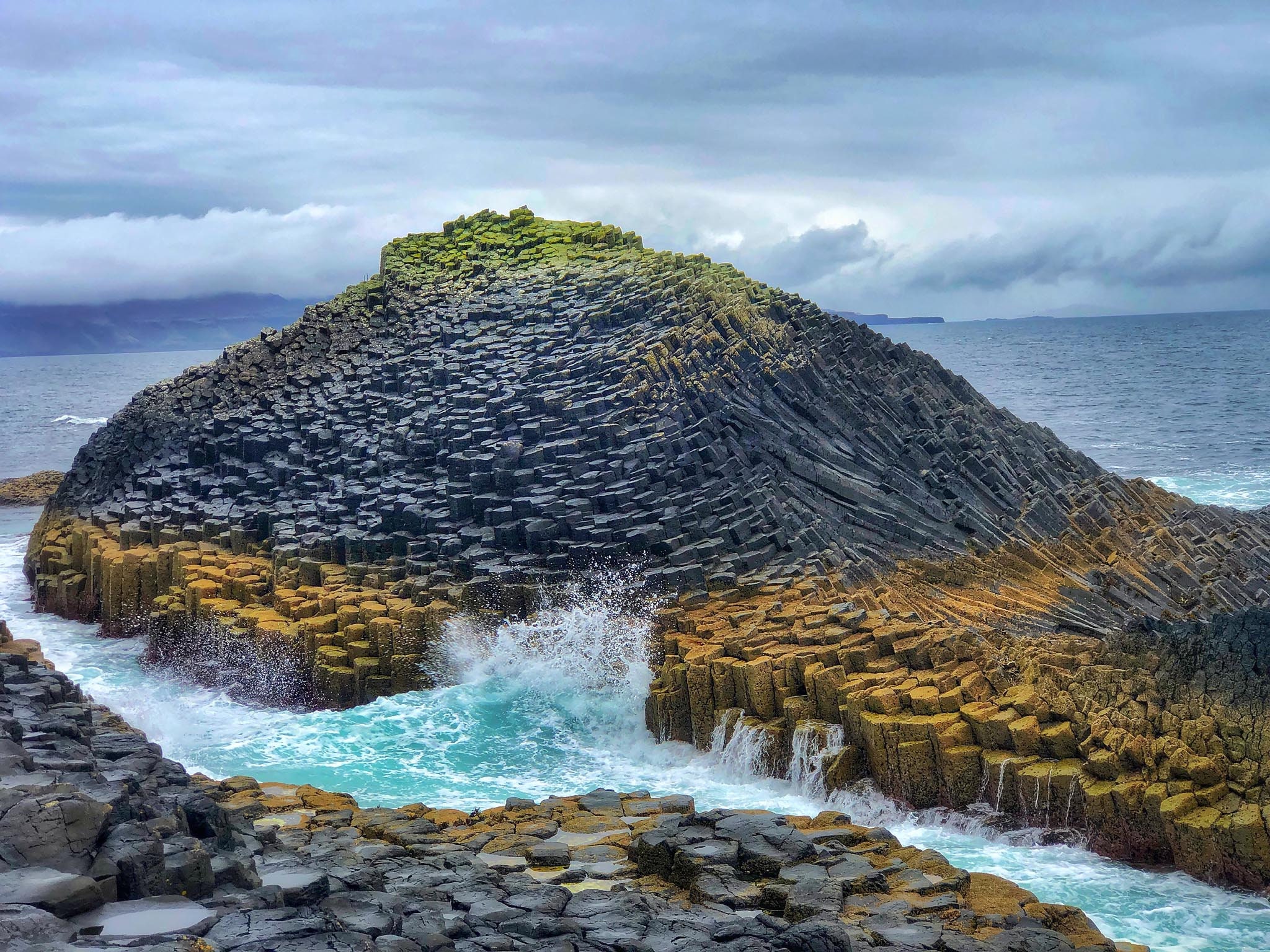 Basalt Columns on the Isle of Staffa, Scotland, Digital Print Download