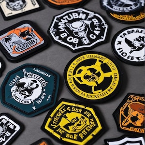 Custom PVC Patches – High Quality 3D Rubber Silicone Patch Custom Hook And Loop Patch Free Shipping, Fast Turnaround Time, Wholesale Pricing