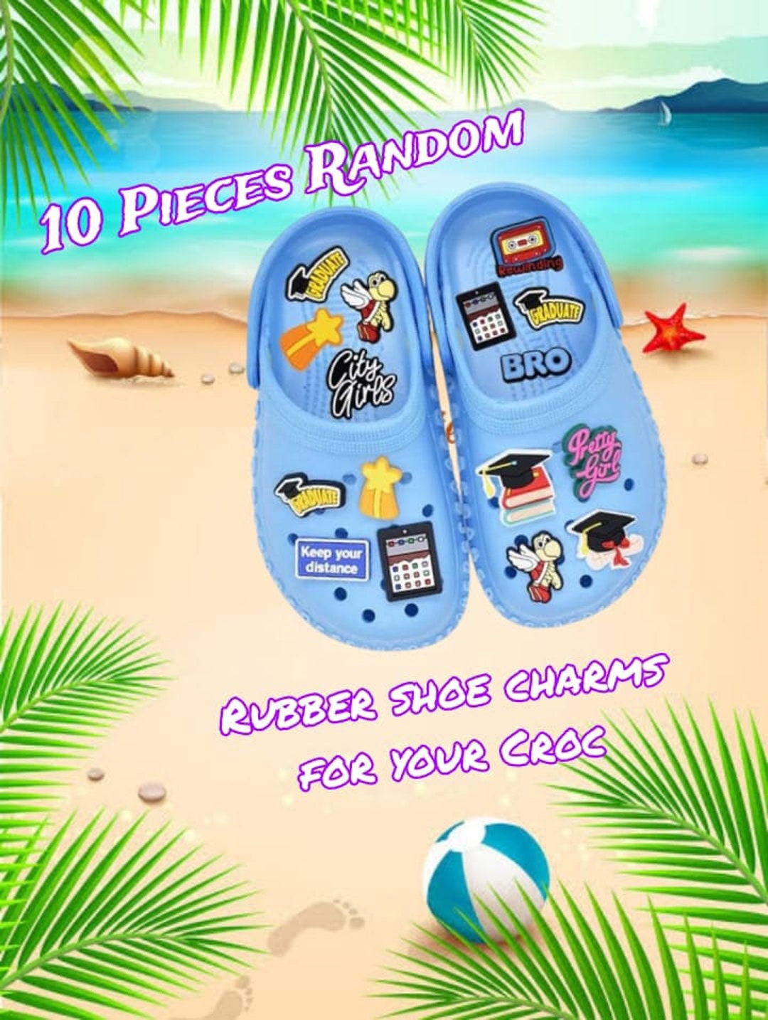 Custom PVC Croc Jibbitz,soft Shoe Charm, Handmade PVC Silicon Rubber Croc Charm, Fuzzy