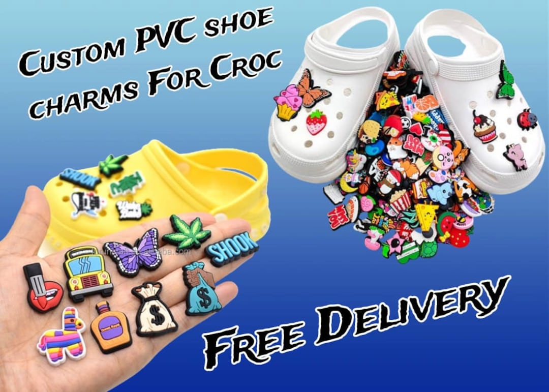 Custom PVC Croc Jibbitz, Soft Shoe Charms and PVC Silicon Rubber Croc