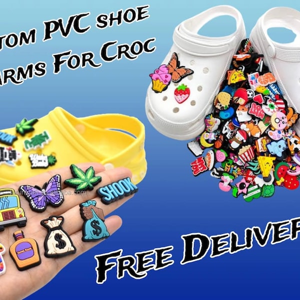 Handcrafted PVC Shoe Charms | Soft Croc Jibbitz and PVC Silicon Rubber  Adorable Squishy Charms 70+ Designs Free Shipping | Crocs and More!