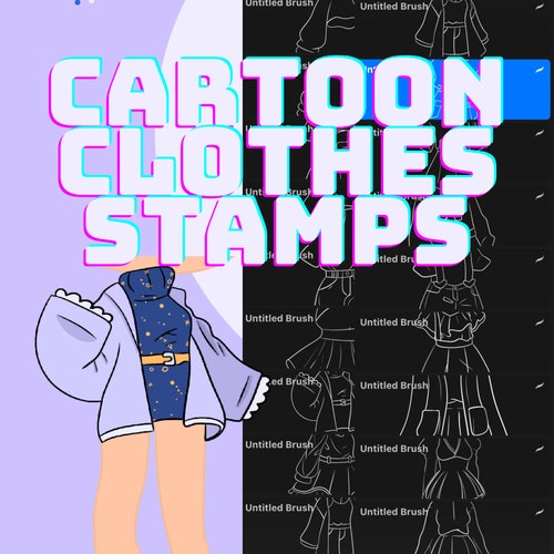Cartoon Clothing Stamps Procreate Stamps Procreate Brushes - Etsy Cartoon Clothing Stamps Procreate Stamps Procreate Brushes - Etsy