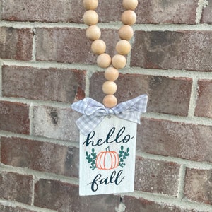 Hello Fall door knob hanger