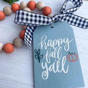 Happy Fall Y’all - door knob hanger, fall decor, autumn decoration