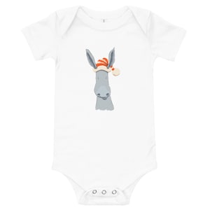 Dancer the donkey baby short-sleeved one piece