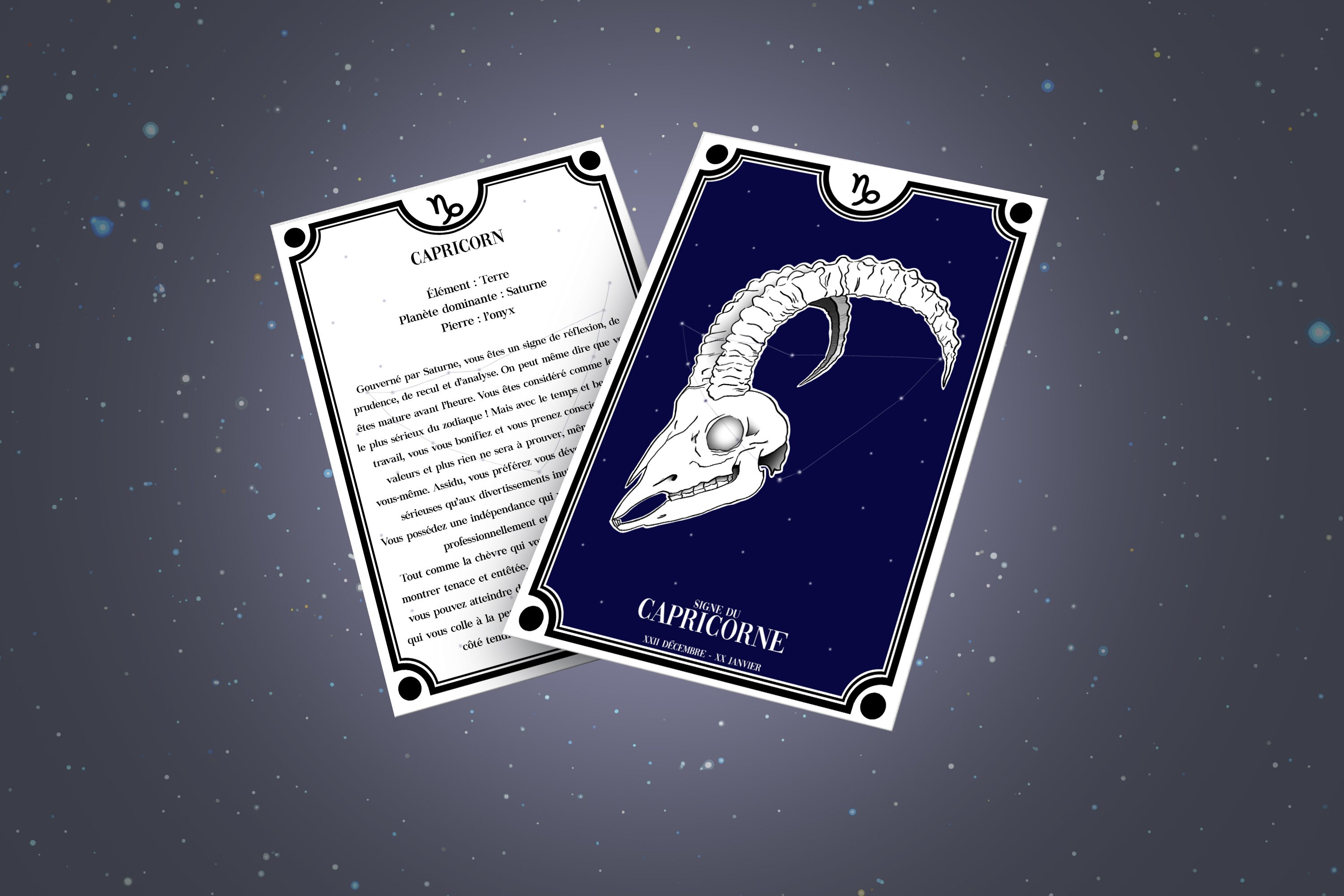 Carte Astrologique Du Signe Capricorne