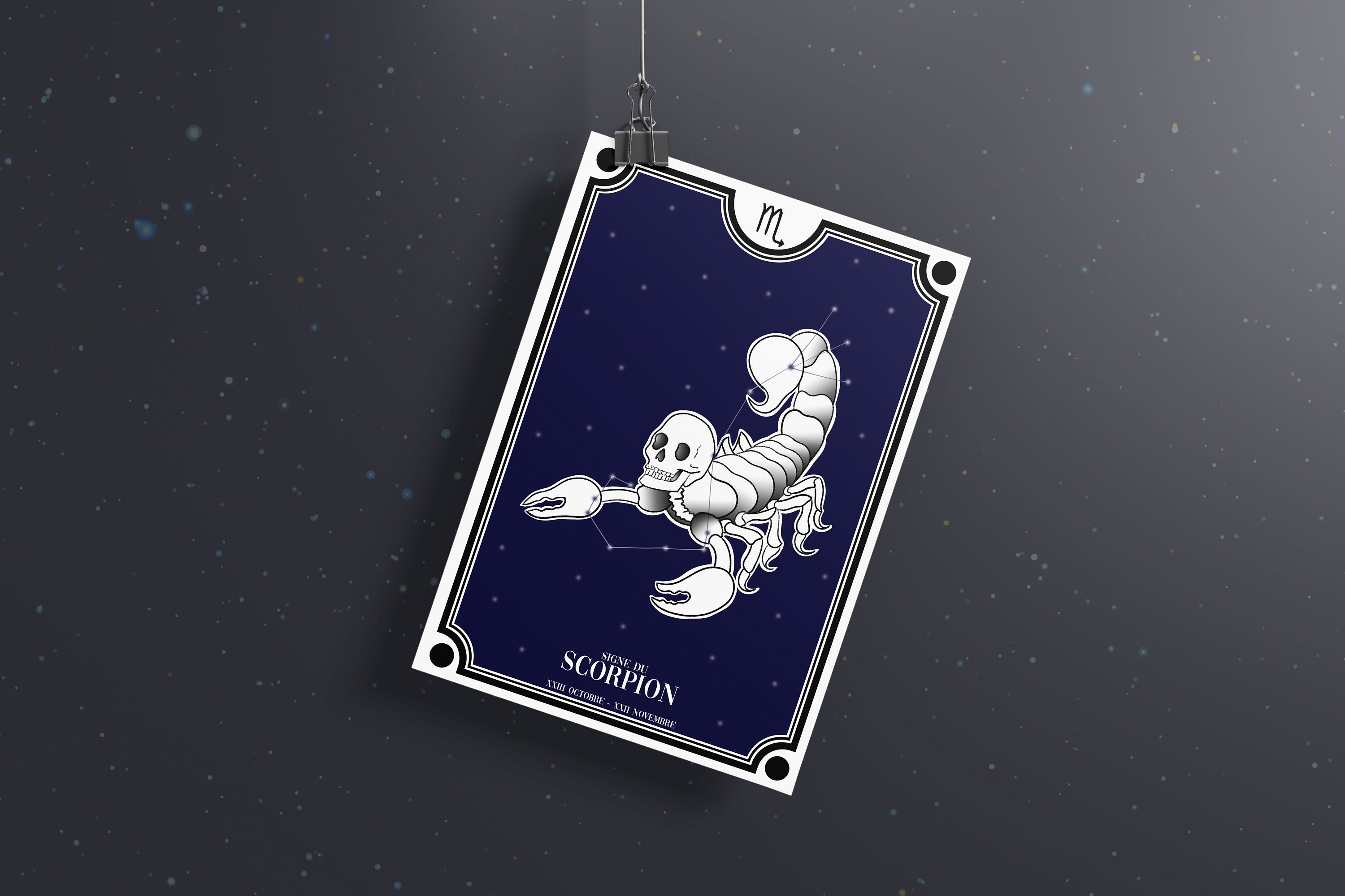 Carte Astrologique Du Signe Scorpion