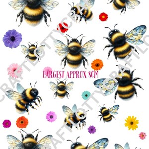 Api e fiori luminosi Carta di riso gelso A4 per lavori di decoupage