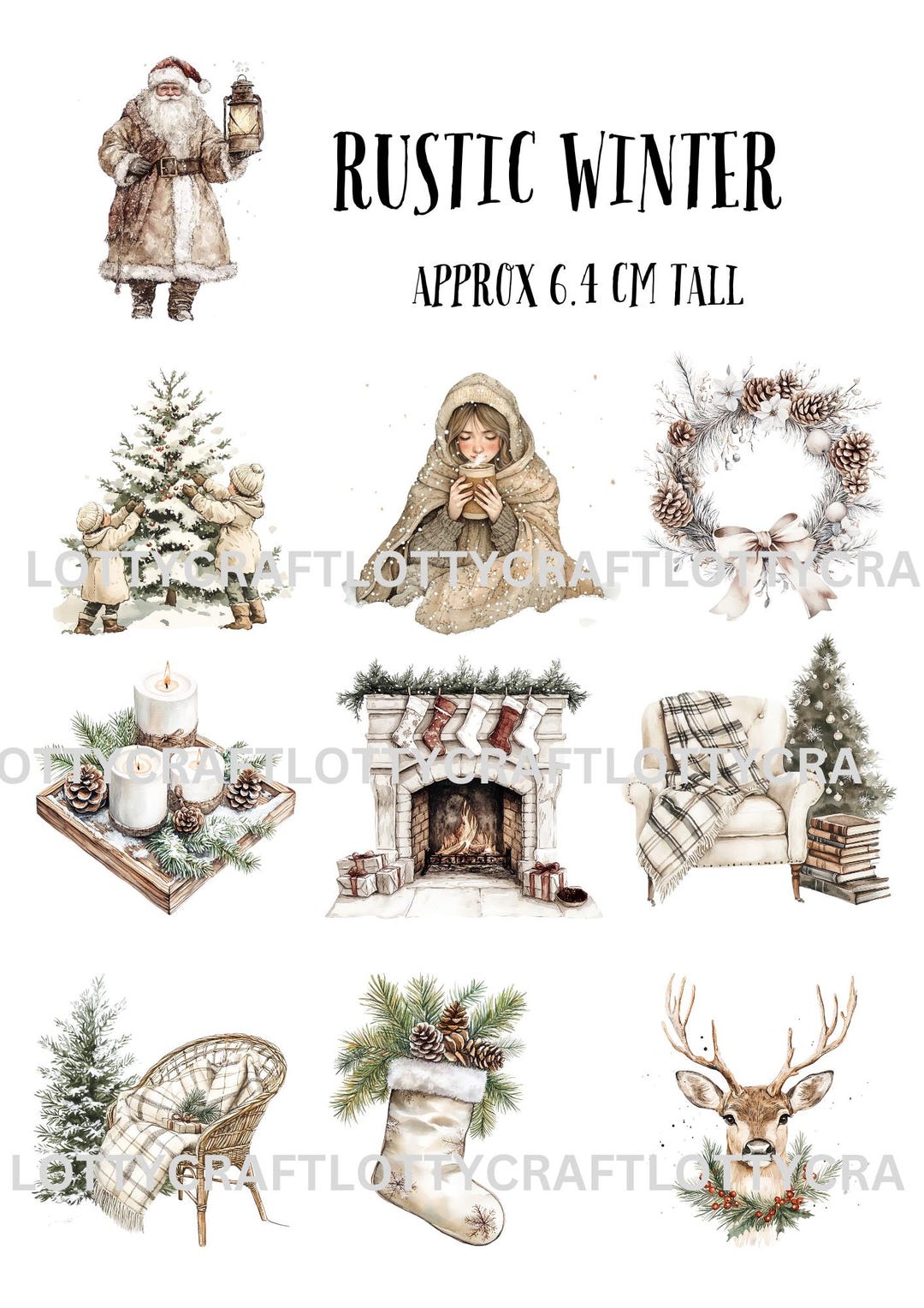 Rustic Winter Rice Paper Design for Decoupage FREE UK POSTAGE - Etsy