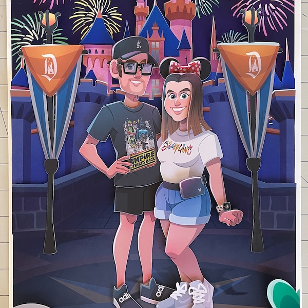 Disneyland/Disneyworld Poptoon Portrait