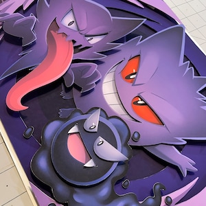 Genar, Haunter, Ilustración emergente espantosa