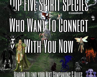 Top Five Spirit Races Connected to You Now - Who Should be Your Next Companion? Psychic Reading PDF Download