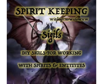Spirit Keeping Sigils  PDF - For Connections & Communication with Different Spirits, Printable Download