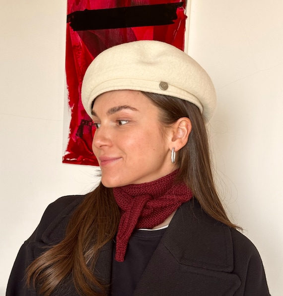 Vintage French Beret Amazon.com: Women Wool Beret Hat, Classic French Style  main image 4