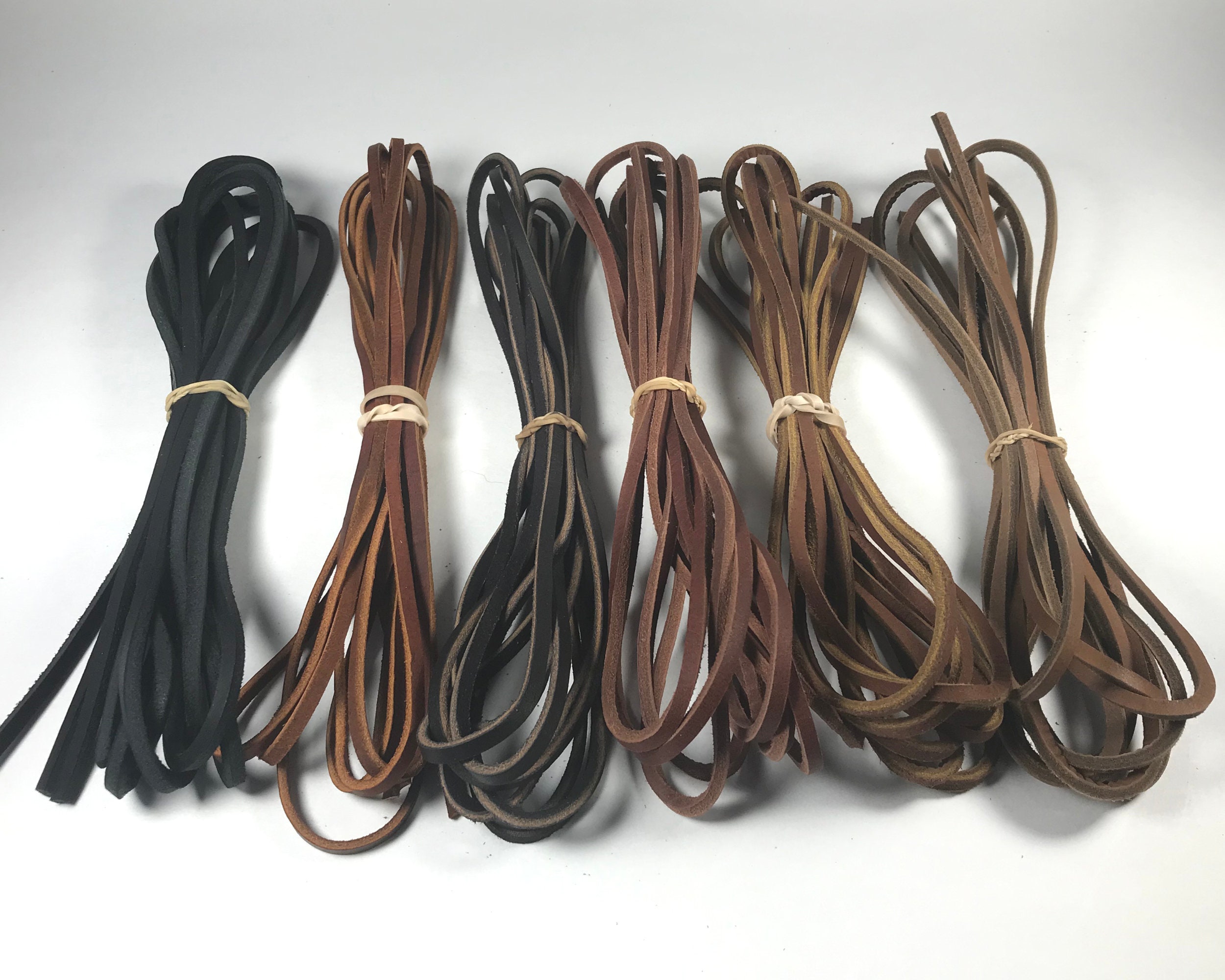 72" Rawhide Leather Shoelaces Strings Boat Shoe Boot Laces ONE PAIR  TAN 