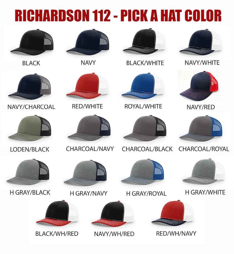 Richardson 112 Snapback, American Flag Embroidered Patch Trucker Hat, White Border USA Flag Hat, image 2