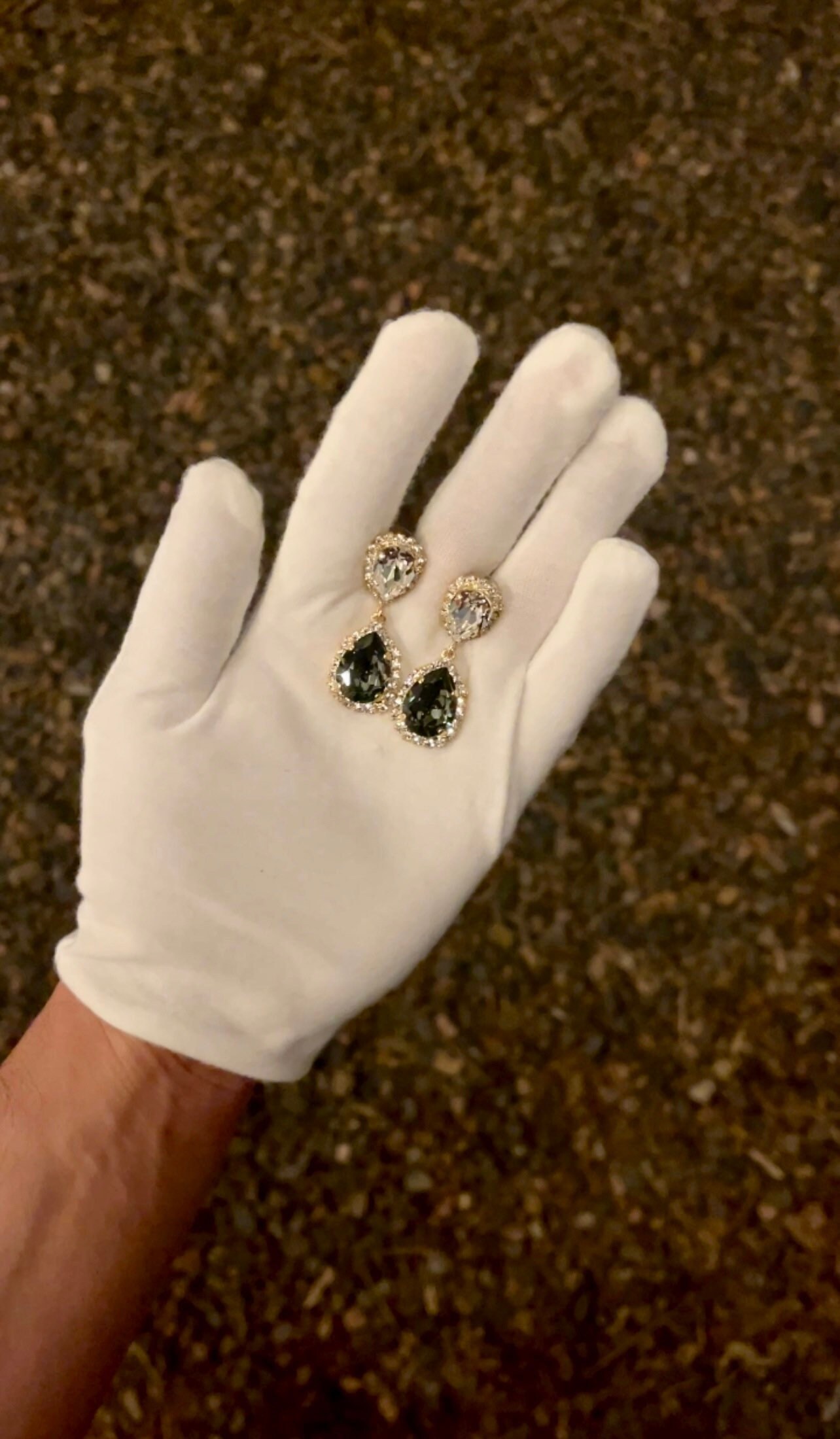 Orecchini lunghi con nappa di cristallo, forma di lampadario di cristallo, orecchini a goccia con nappa, orecchini a catena con nappa di strass