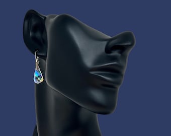Rainbow | Northern Lights | Helix lever back drop earrings | Bridal earrings | Bridesmaid gift ideas | Dangle earrings for women