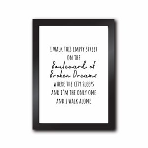 Of Broken Dreams Lyrics I Walk A Lonely Road Lyrics Of Broken