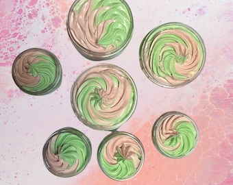 Kiwi-Watermelon Whipped Body Butter | Mango Butter | Kokum Butter | Ivory Shea Butter | Andiroba Oil | Brazilian Buriti | Carrot Seed Oil