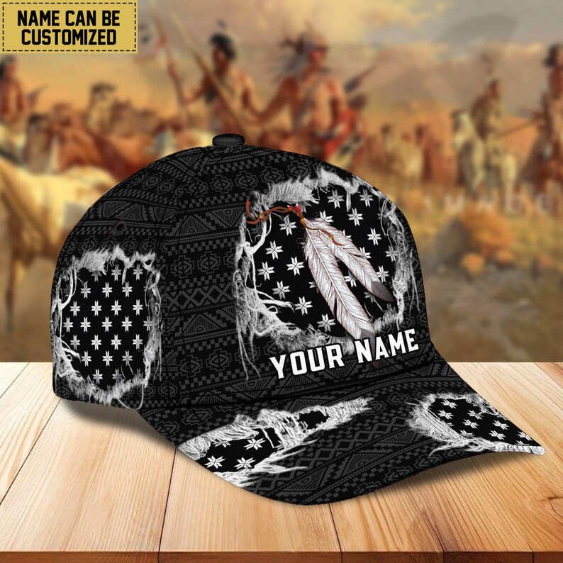 Personalized Native American Baseball Caps Tribe Hats Indian Gift ...