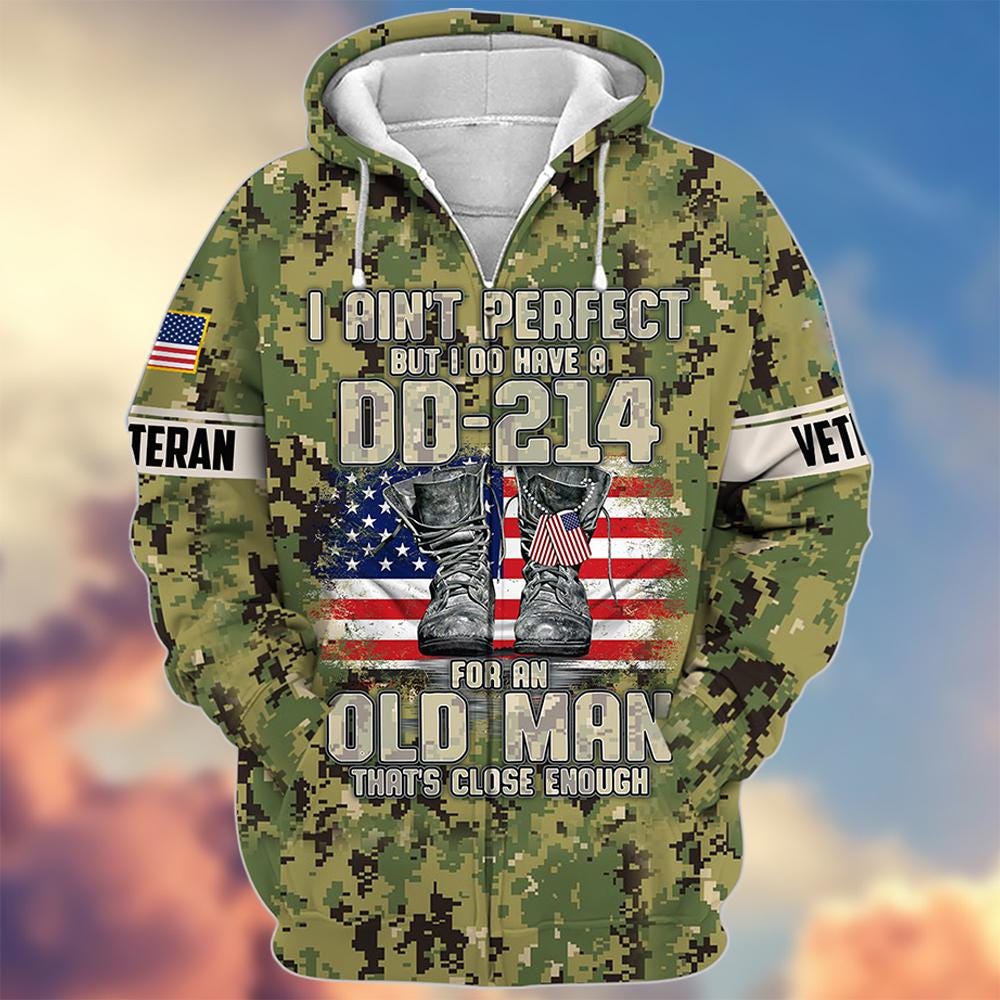 Discover Proud Veteran Hoodie Veterans Day Hoodie Camo Veteran Sweatshirt Military Hoodie