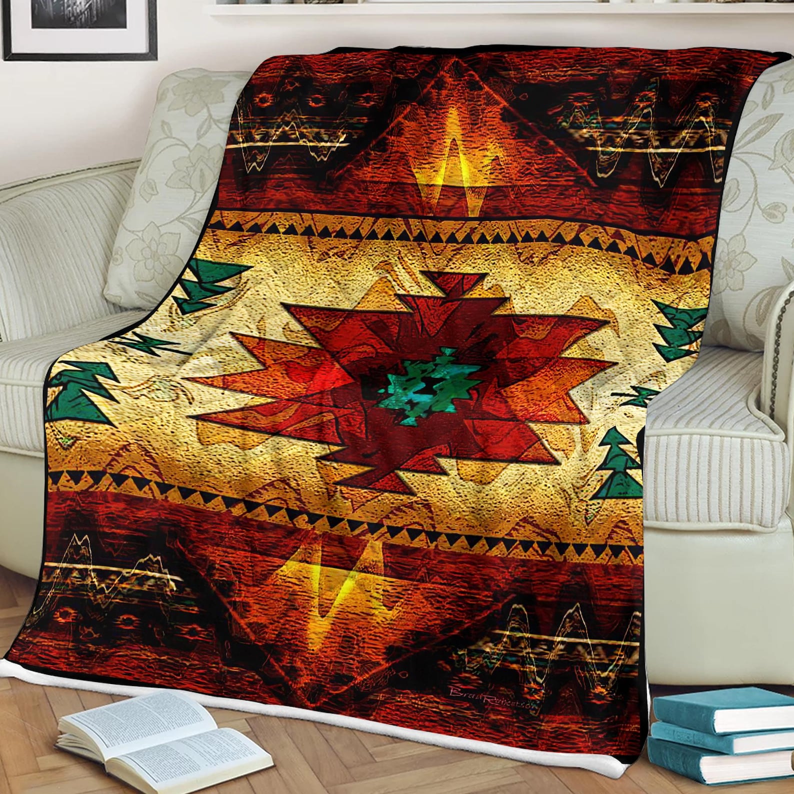 Native Natural Throw Geometric Throw Native Southwestern Blanket Indian Blanket Native Throw ...