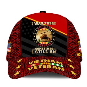 Vietnam Veteran Hats For Men Vietnam War I Was There Cap Veteran Baseball Caps Mens Patriotic Cap Military Veteran Hats Vietnam Veteran Gift