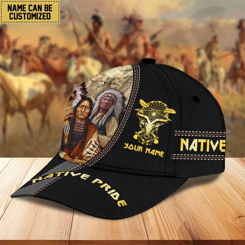 Personalized Native American Baseball Caps Indian Gift Native American ...