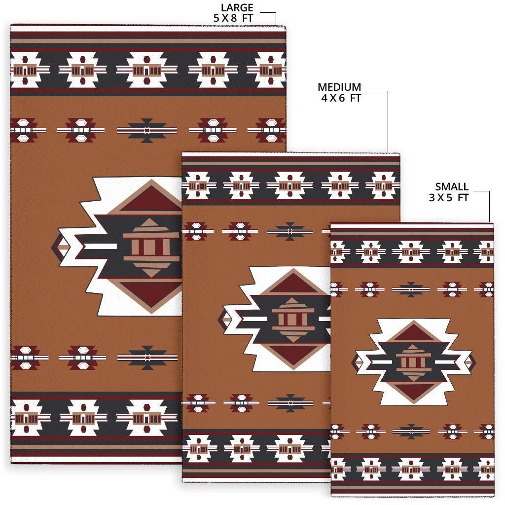 United Tribes Native American Area Rug, Indigenous Area Rug, Navajo ...