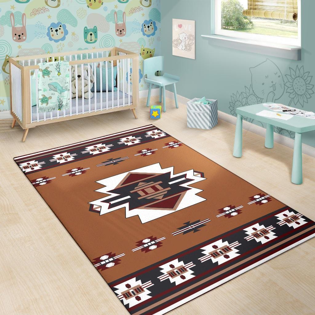 United Tribes Native American Area Rug, Indigenous Area Rug, Navajo ...
