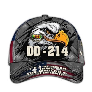 Vietnam Veteran Hats For Men Personalized DD214 Hat Patriotic Caps For Men Military Veteran Hats Gifts For Vietnam Vets Veteran Gifts
