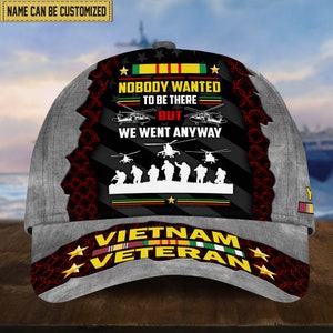 Personalized Vietnam Veteran Baseball Caps Vietnam Veteran Hats For Men Military Ball Cap Hats Military For Men Veteran Gifts