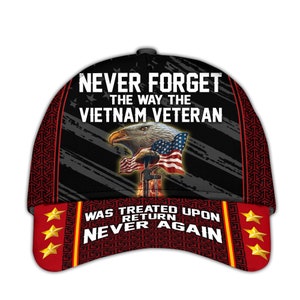 Vietnam Hats For Men Proud US Veteran Dad Hat Veteran Vietnam Era Veteran Cap Mens Patriotic Baseball Cap Veteran Hats Gift For Vietnam Vets