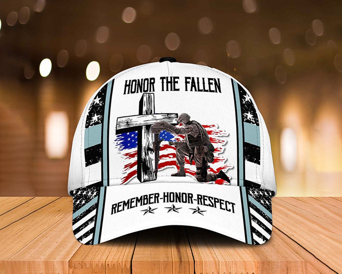 The Fallen Cap Baseball Fitted Cap, Veteran Classic Cap for Husband ...
