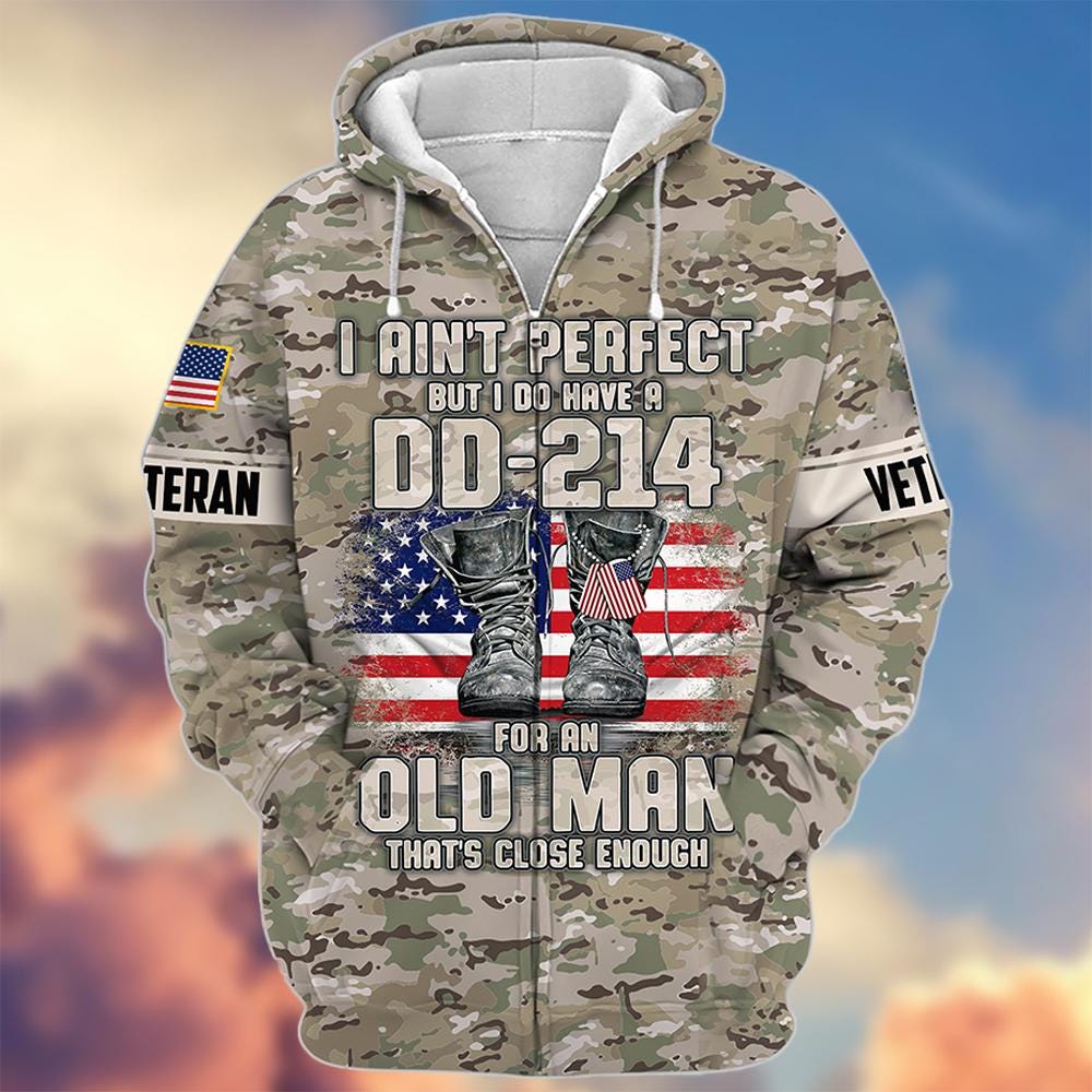 Discover Proud Veteran Hoodie Veterans Day Hoodie Camo Veteran Sweatshirt Military Hoodie