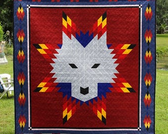 Native Design Camping Blanket, Colorful Southwestern Throws, Indigenous Blanket, Cherokee Blanket, Tribal Blankets, Native Decor