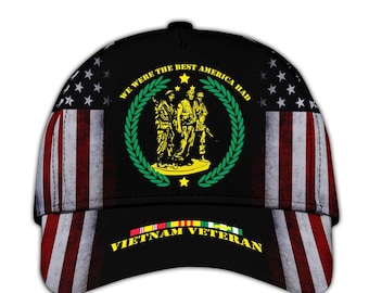 Vietnam War Veteran Hat Proud US Veteran Dad Hat Vietnam Veteran Hats For Men Patriotic Hats Military Veteran Hats Vietnam Veteran Gifts