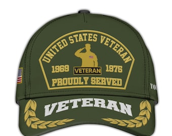 Personalized Embroidered Veterans Hat – Patriotic Cap Military Ball Caps Gifts Veterans Day Hats For Veterans Classic Adjustable Veteran Hat