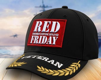 Embroidered Remember Everyone Deployed Veterans Day Hats, Veteran Caps, Military Ball Caps, Military Retirement Gifts, Gift For Veteran