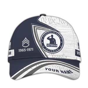 Personalized Veteran Baseball Caps – Military Veteran Hats, Patriotic Baseball Hat, Bald Eagle Hat, Adjustable Tactical Cap, Perfect Gift
