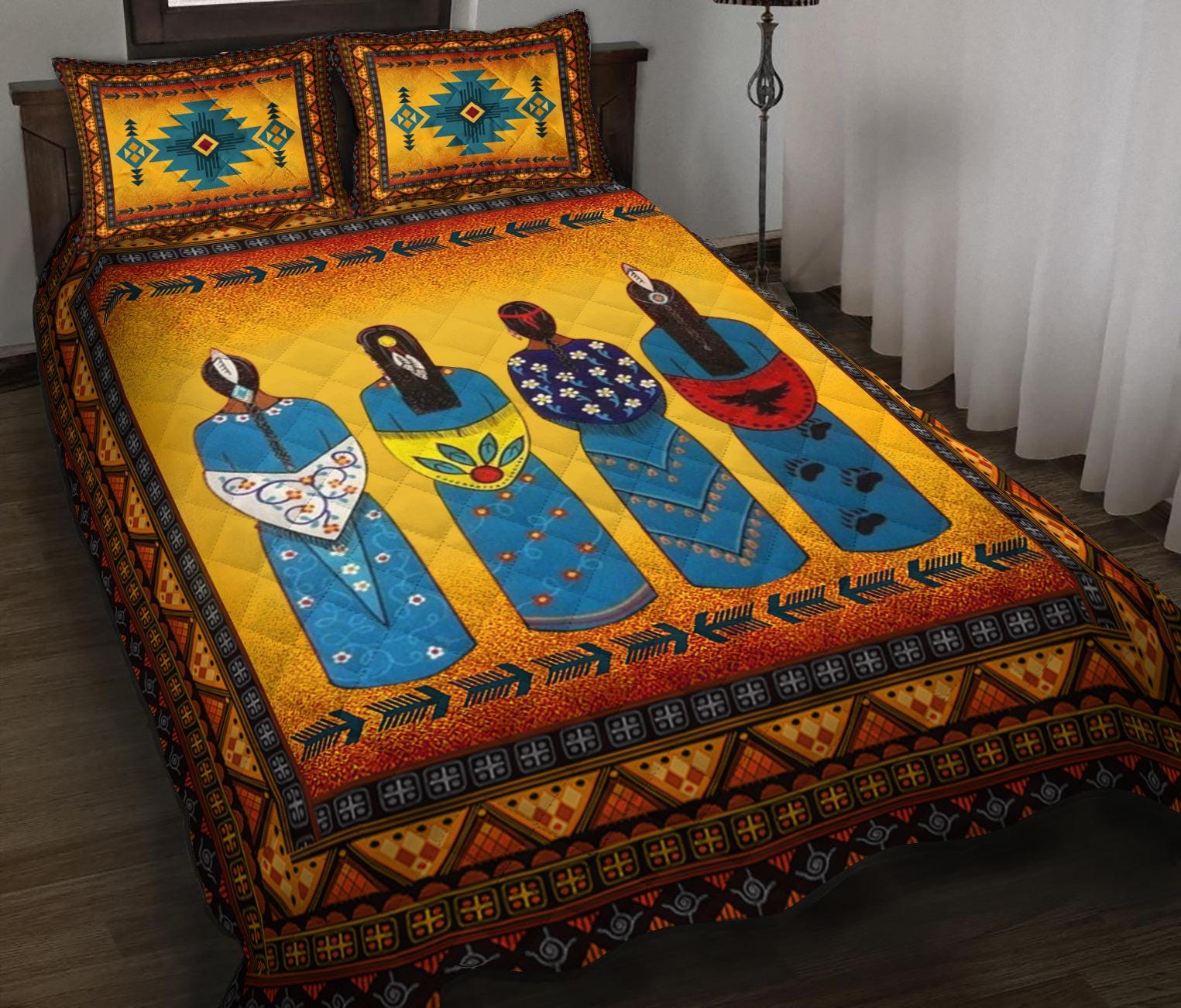 Native Sheets and Pillowcases, Indegenous Bedding Set, Navajo Bedspread ...