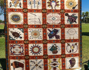 Indian Blanket Navajo Blanket Indian Throw Indigenous Blanket Geometric Blanket Native Geometric Native Camping Blanket Native Gifts