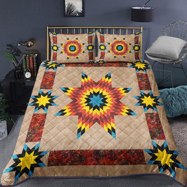 Native American Bedspread Set, Indegenous Bedspread, Navajo Bedspread ...