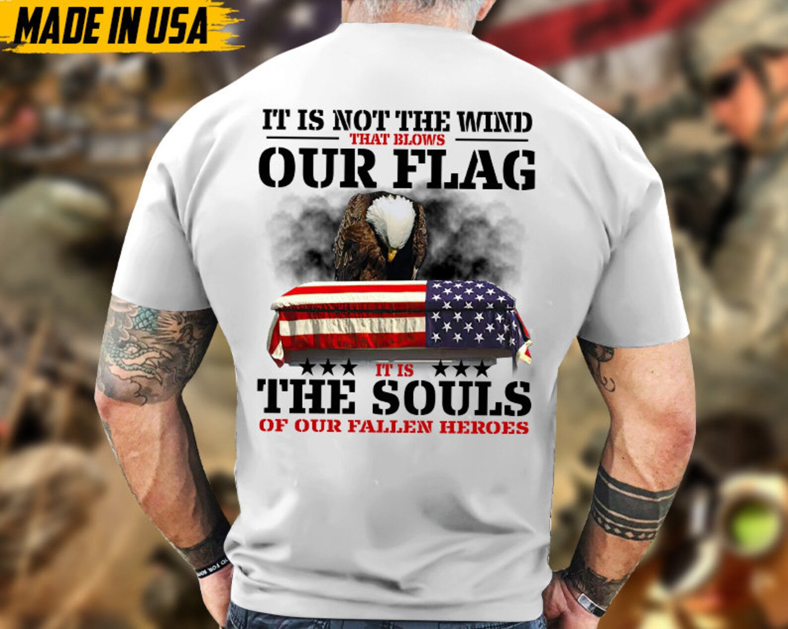 Soul Ripper Flag It is Not the Wind That Blows Our Flag, It is the Souls of Our Fallen ...