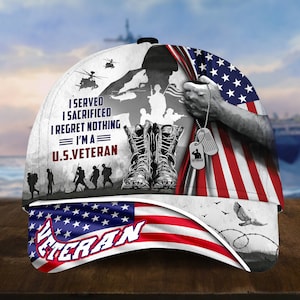 Military Caps For Men Veteran Baseball Caps US Veteran Hat Eagle Crest Military Hats Patriotic Baseball Cap Gift For Veteran